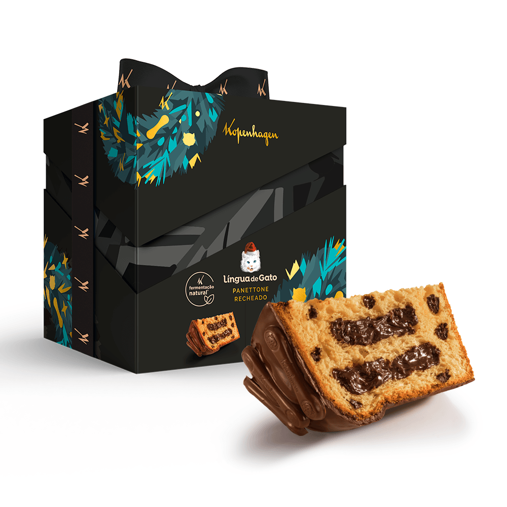Panettone Lingua de Gato 914g - Kopenhagen USA
